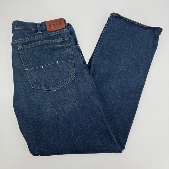 Polo Ralph Lauren Classic Fit Jeans Men's 40x32 Dark Wash Denim Pony Logo - Picture 1 of 8